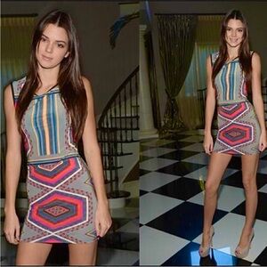 AARON ASHE Marrakech Dress Sleeveless Geometric Floral